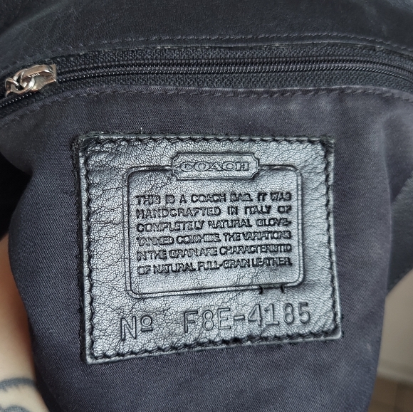 Vintage Coach Black Lexington Small Flap Crossbody 4185 Italy 🖤🇮🇹 - Picture 11 of 16